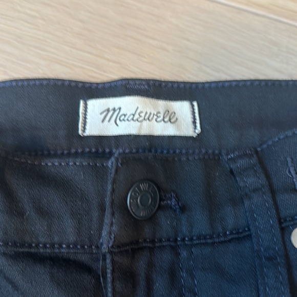 Madewell 10” High Rise Stretch Skinny in Black Frost - Picture 3 of 5